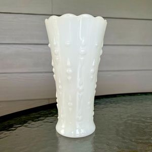 Vintage milk glass vase.